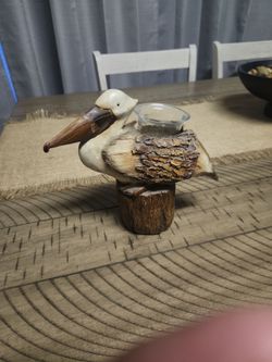 Pelican Figurine Tealight Candle Holder