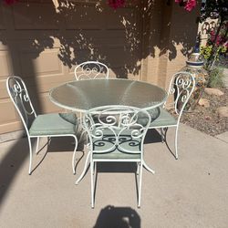 Mid Century Vintage Patio Dining Set