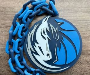 Mavericks Basketball 3d printed  hype chain 42” long