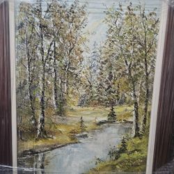 Vintage Landscape Painting 