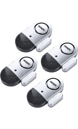 Window Door Alarms 4 Pack Noopel Pool Alarms for Doors Magnetic Entry Sensor Burglar Alert 120DB Loud for Home Security Kids Safety