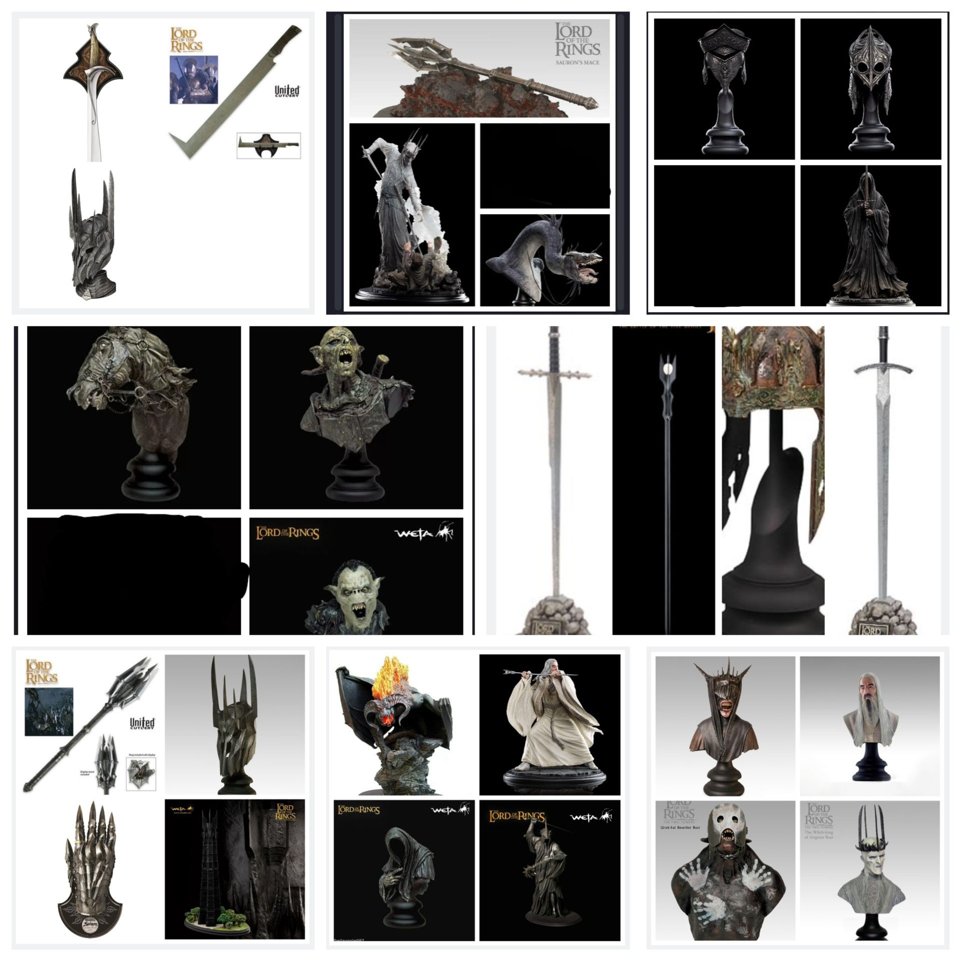 Lord Of The Rings Sideshow Weta Workshop Collectible Statues