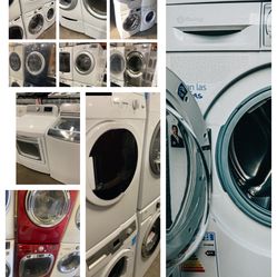 DRYER WASHER SETS ELECTRIC GAS TOP FRONT LOADS WARRANTY ATTACHMENTS DELIVERY 