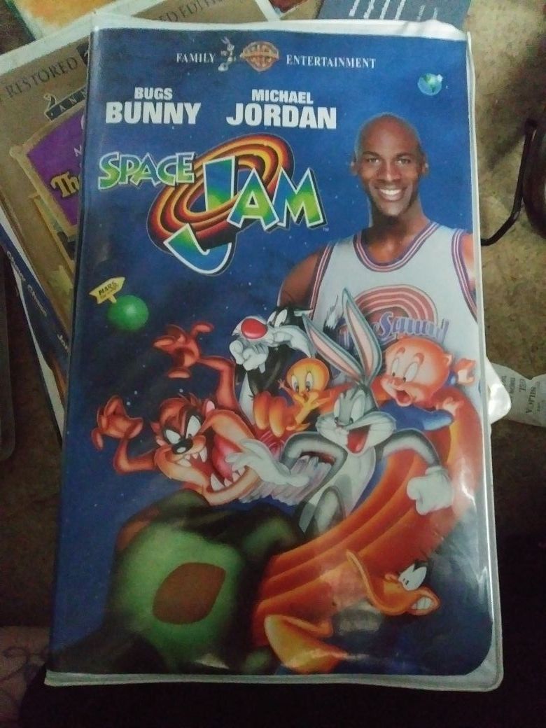 Space jam vhs with original papers