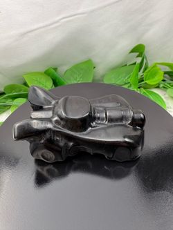 Crystal Black Obsidian Bat Mobile
