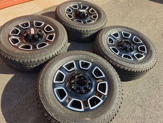 20" ford f150 platinum black factory wheels and tires
