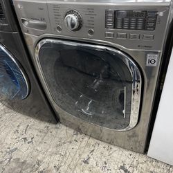LG Front Load Washer In Stainless Steel Used