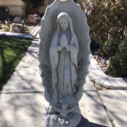New Virgin Of Guadalupe Made Out Of Cement Beautiful Yard Decoration 