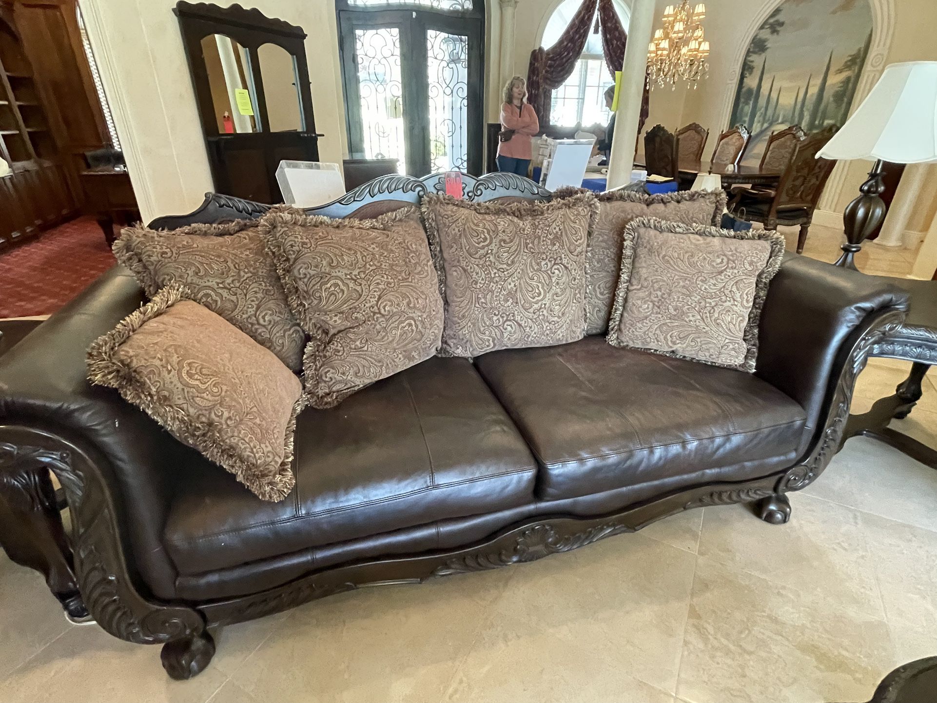 Large Leather Couch