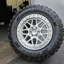 20" Kmc rims w/ 35x12.50R20 Goodyear Tires