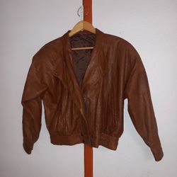 100% Leather Women's Size S Jacket 