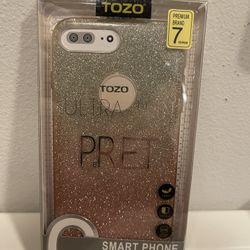 TOZO iPhone 7 Plus Shiny Protect Case 5.5 Shadow Pink