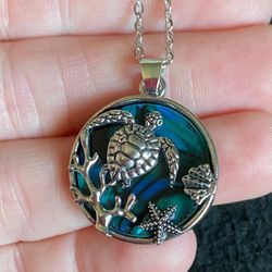 Coastal Sea Turtle Necklace