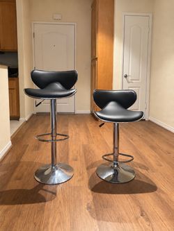 Set of 2 Adjustable Bar Stools