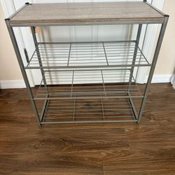 Table Metal /Shoe Rack 25x25x12 D