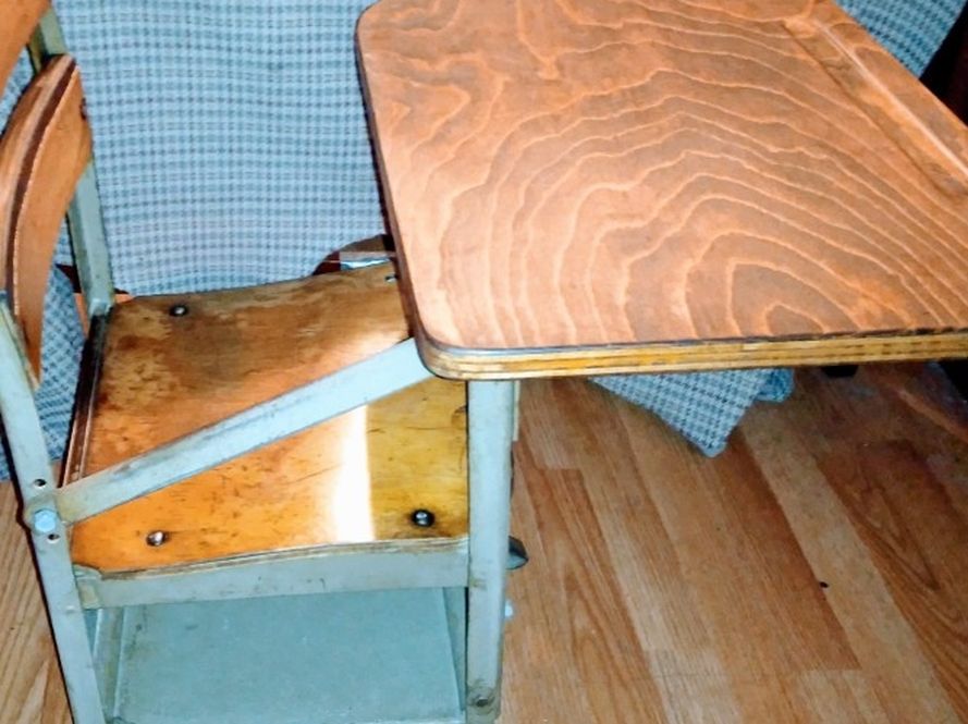 Antique Kindergartener 1940s School Desk 2ft.Tall 2ft.Long 20in.Wide