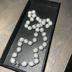 Brand new with box diamon pearl chain