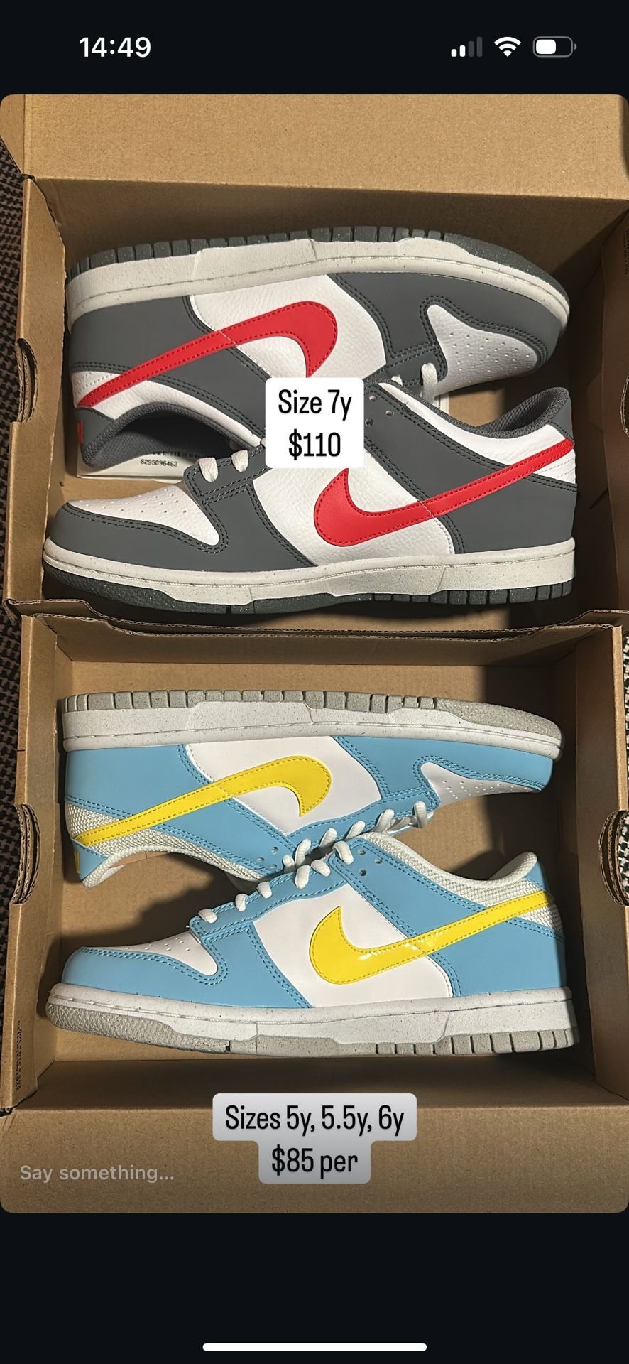 Nike Dunk Low red white Nike Dunk Low Blue Yellow