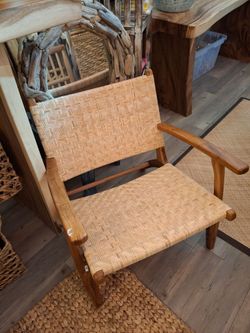 Boho Wooden Lounge Chair