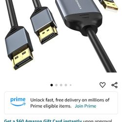 For HDMI output to DisplayPort 8k Cord