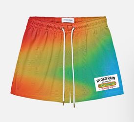 RYOKO RAIN X MATSUMOTO SHAVE ICE / MATSUMOTO SHAVE ICE SHORTS - RAINBOW SIZE XL