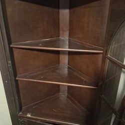 Very Old Antique Glass Conner Hutch Great Condition It's A Angel Quality  Hutch Asking 200