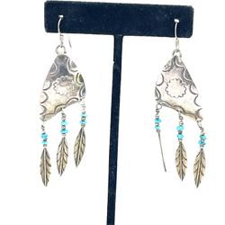 Sterling Southwest Turquoise Earrings 