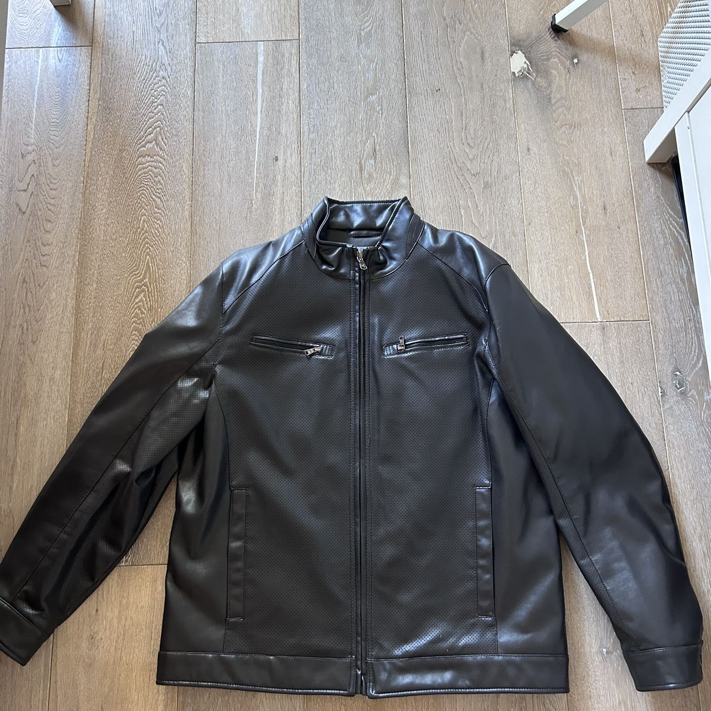 Michael Kors - Men Leather Jacket XL