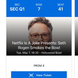 Seth Rogen & Snoop Dog Smoke The Bowl - 2 Tickets - 5/7