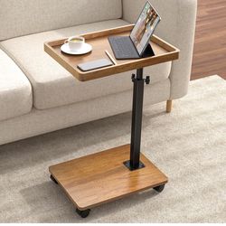 Adjustable Height Tray Table on Wheels