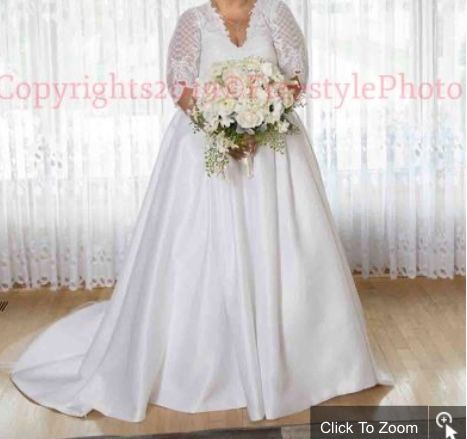 Satin Strapless Heart Shape Top Wedding Dress, Veil, Bolero and Robe