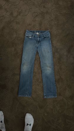 Light Wash Straight Leg Jeans