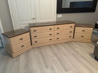 Dresser with night stands $200