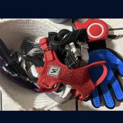 Dog Leash, Basket, Bowl Etc