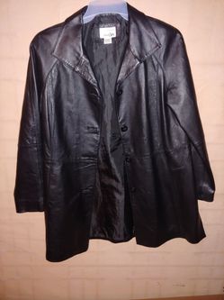 East5th Woman's Genuine Leather Jacket.size :m