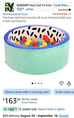 Foam Ball Pit Pool ( NO BALLS)