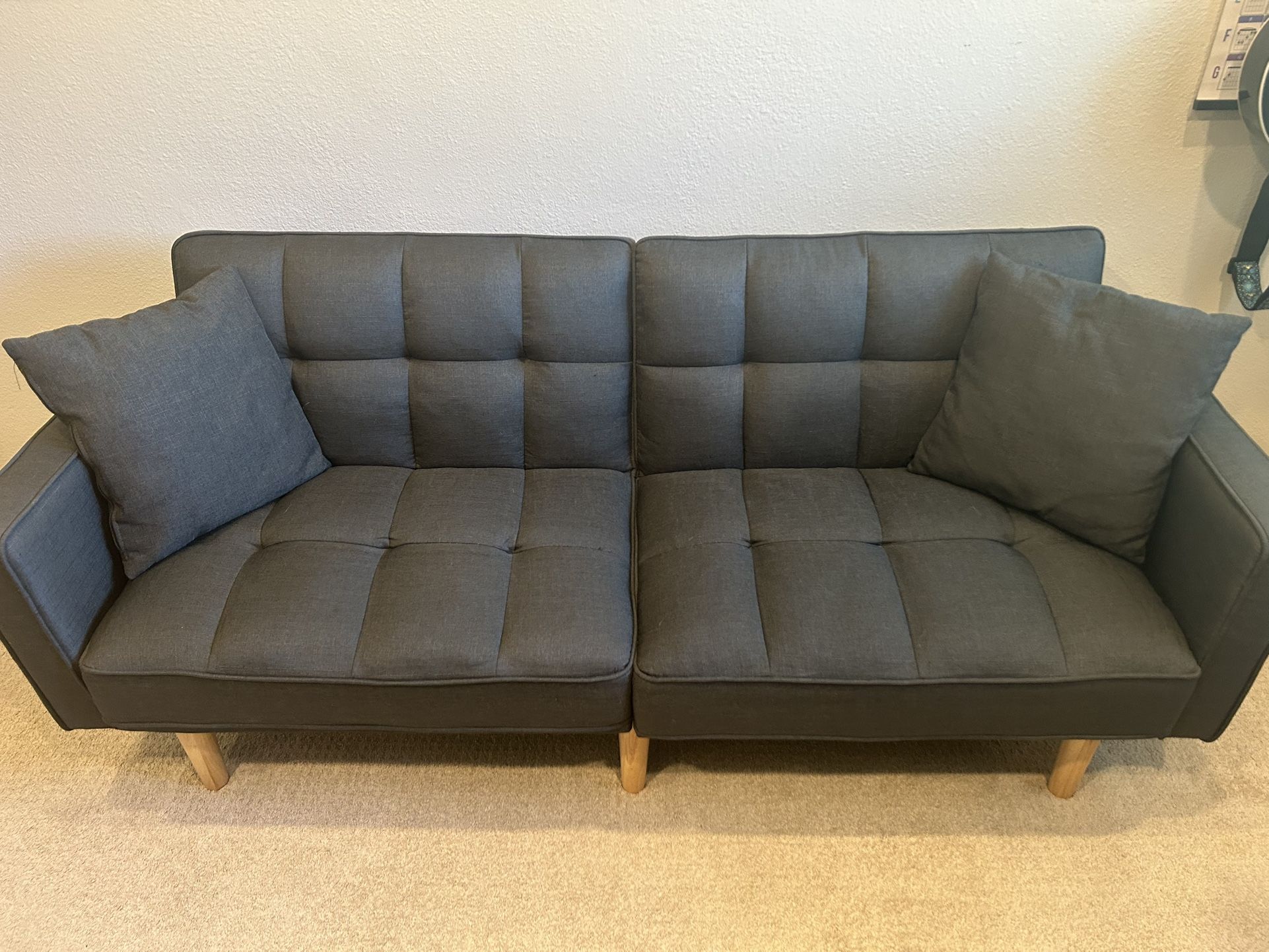 Modern Tuft Futon Convertible Couch