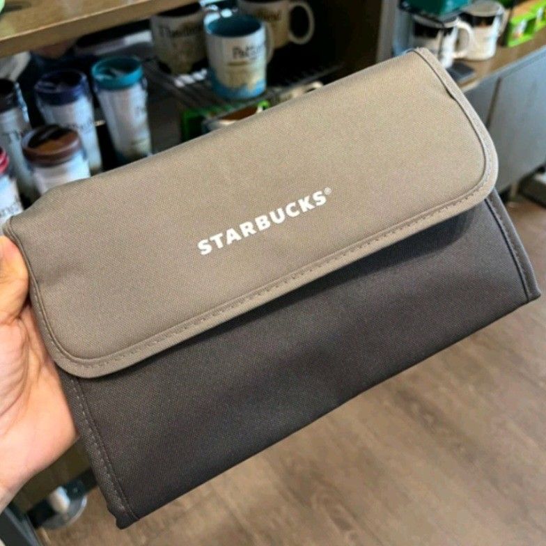 ☆ Brand New ☆ Imported ☆ Starbucks Black Green Folding Bag Purse ☆ Stanley Mug Cup Tumbler