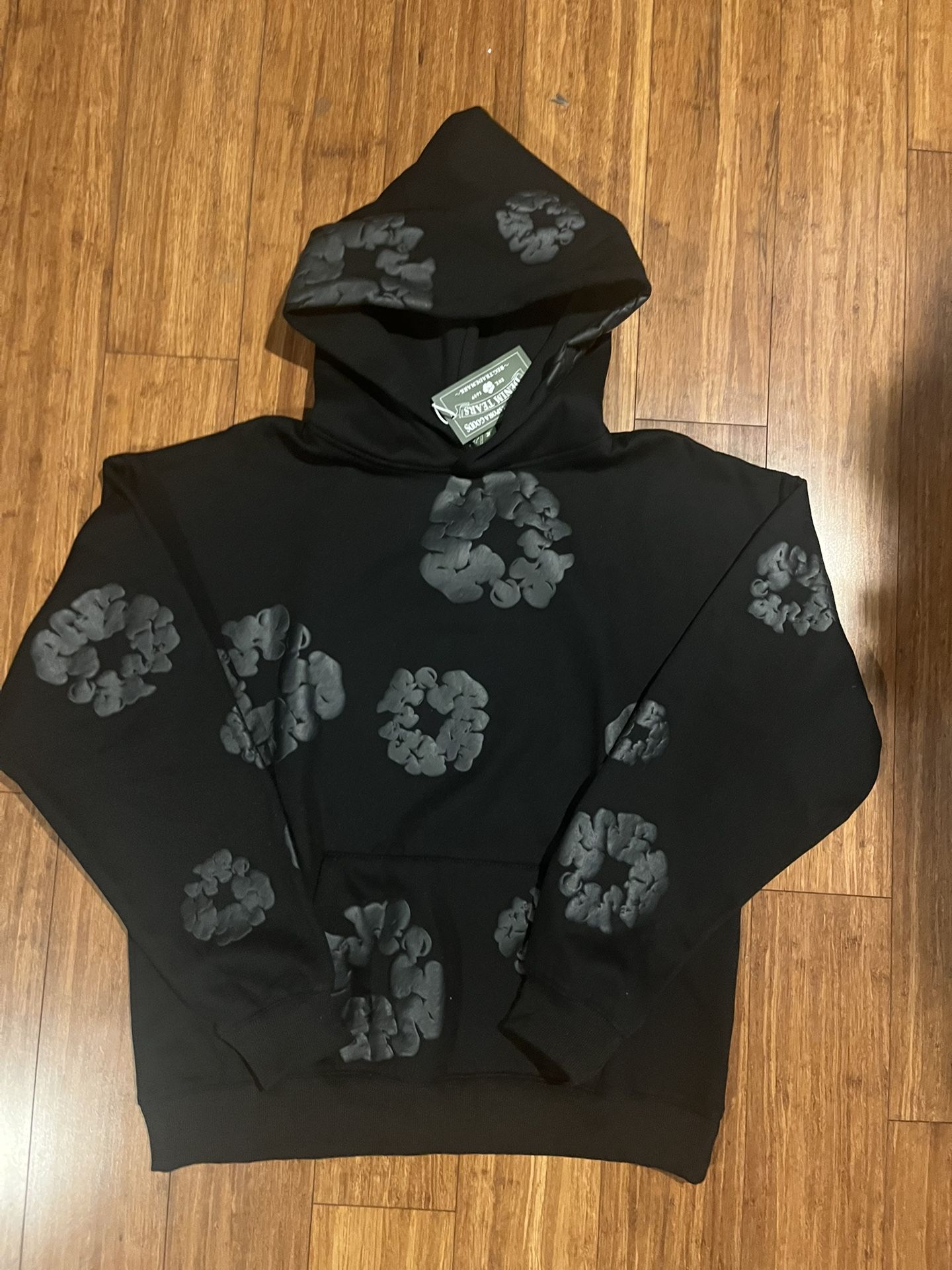 Black on Black Denim Tears hoodie