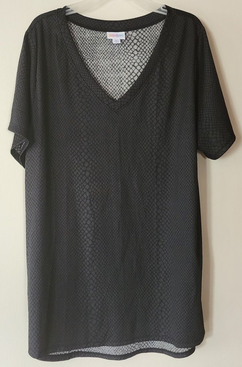 Lularoe Large Grayish Black Tshirt Top Women