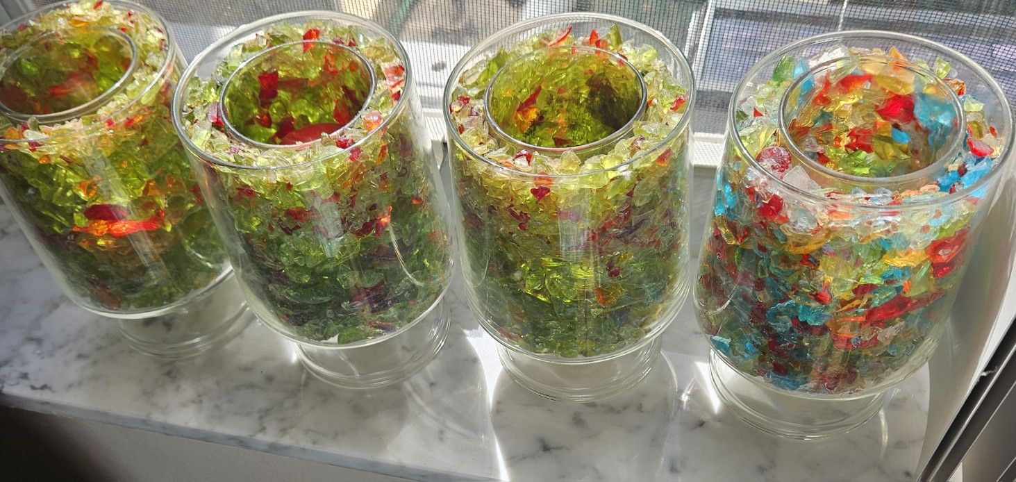 MCM Pilgrim Glass
Glacier Shard Romance
Votive Candle Holder (4)