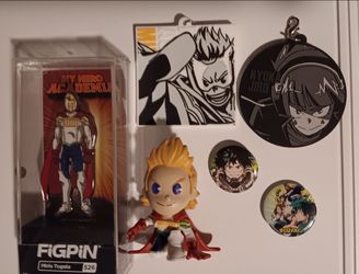 My hero academia pins keychains figure