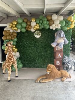 Ballon  Garland Green Wall Safari
