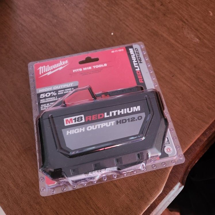 Milwaukee m18 brand new 12ha battery firm Price/precio Firme🛑