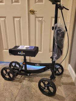 Brand New Black Aojin Knee Scooter Fully Assembled