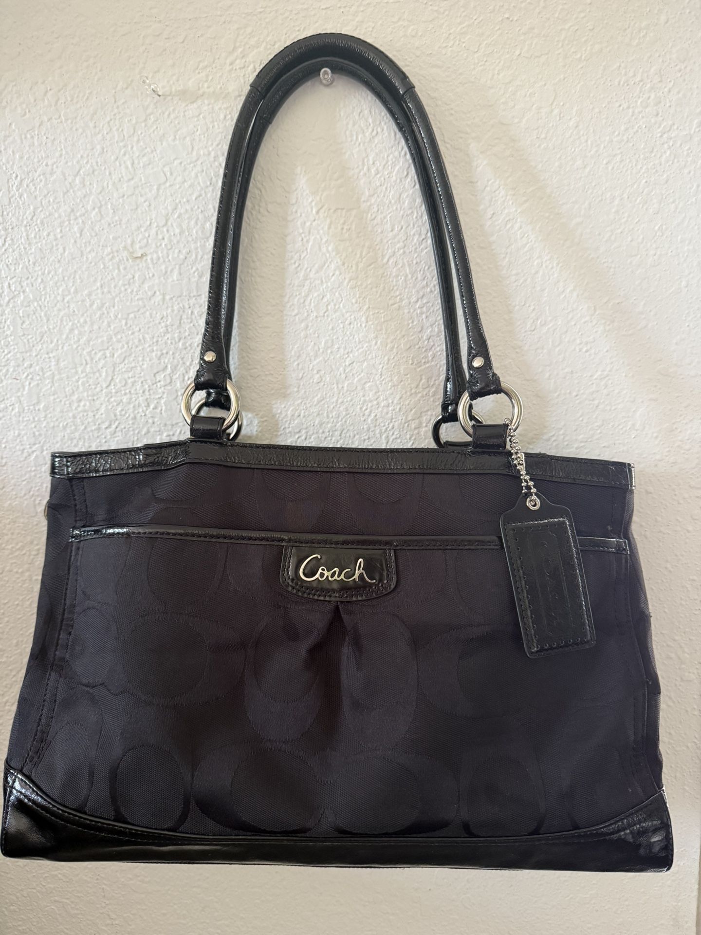 Coach Black Canvas Purse