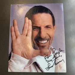 Autographed Leonard Nimoy Picture