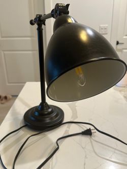 Black metal lamp
