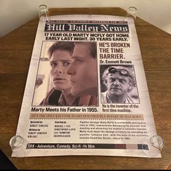 Back To The Future Retro Poster!!! EXTREMELY RARE AND BRAND NEW !!!