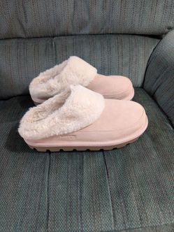 Koolaburra Faux Fur Clog Slippers Pink